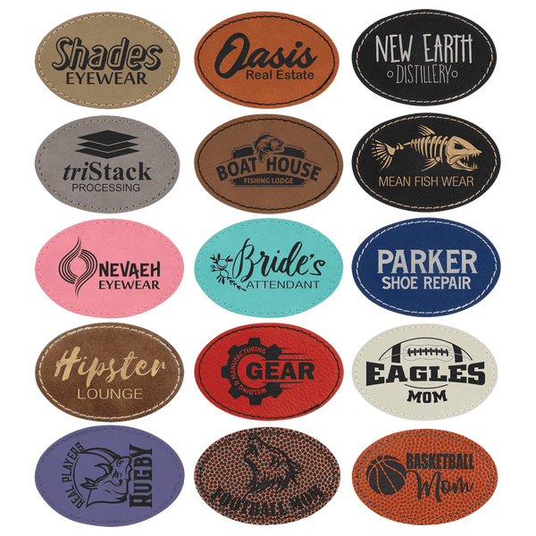 Leatherette Patches (oval) 3